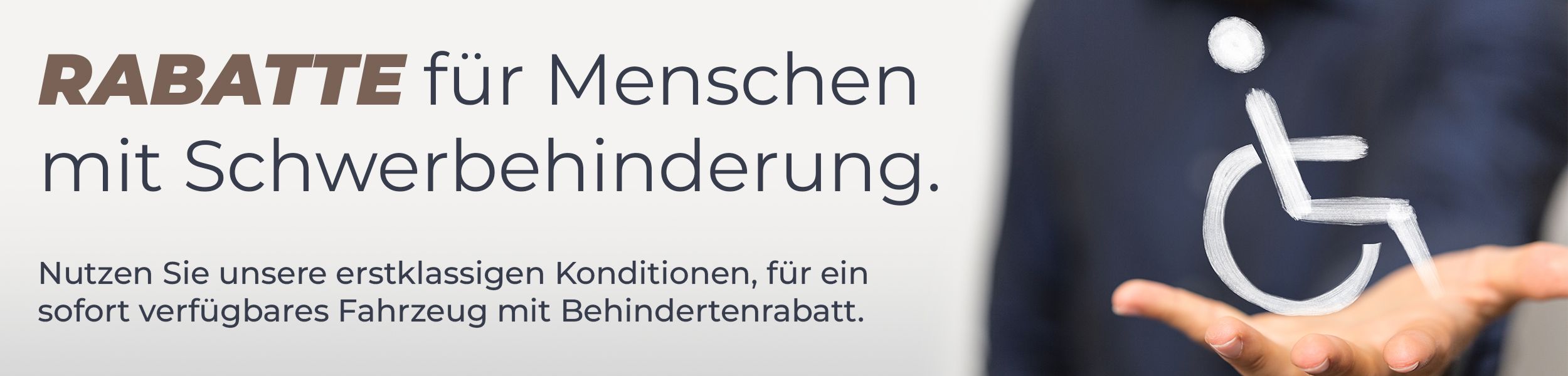 Exklusive Fahrzeugangebote für Menschen mit Schwerbehinderung