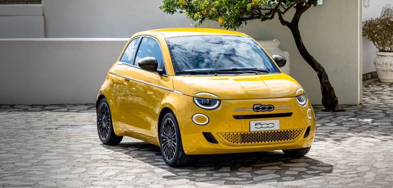 Fiat 500 in gelb