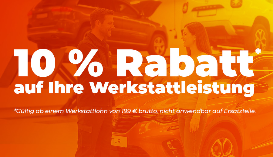 10 % sparen bei Ihrem Werkstatt-Service